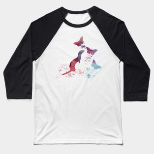 Ferret and butterflies Baseball T-Shirt